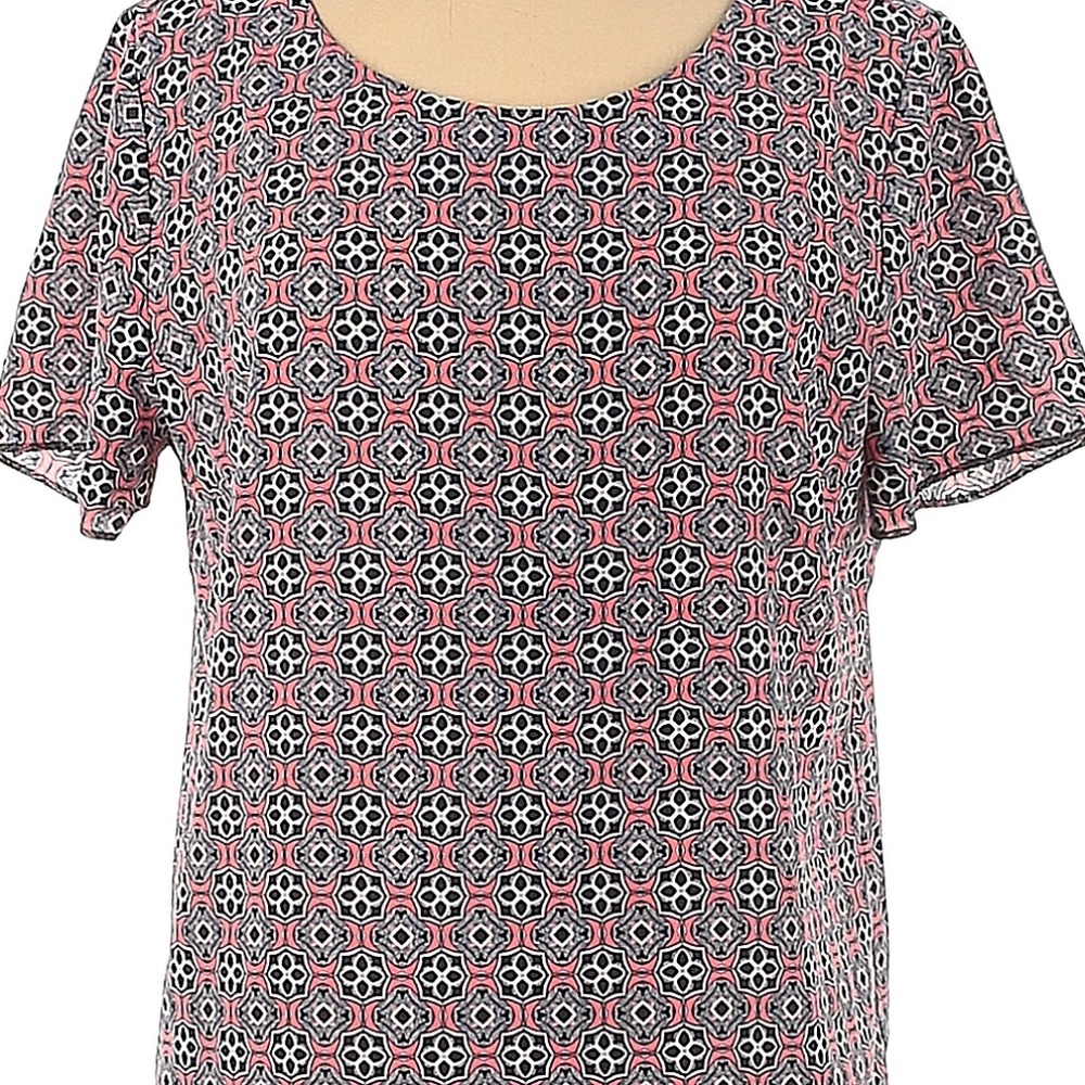 J.Crew Factory Store Pink Short Sleeve Blouse Size M